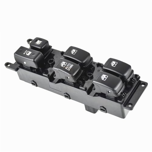 Commande lève-vitre électrique KIA Rio 93570-1G200 interrupteur avant gauche noir