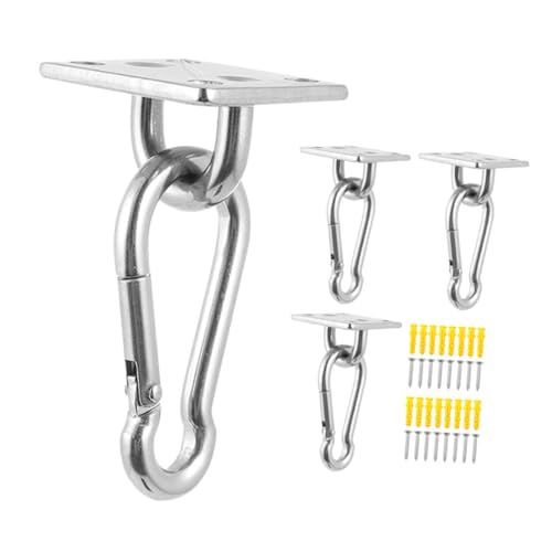 MAGICLULU Gancho De Acero Inoxidable Ganchos De Techo Resistentes Para Hamacas Colgador De Columpios Placa De De Almohadilla Herrajes Marinos Para Patio o Jardín