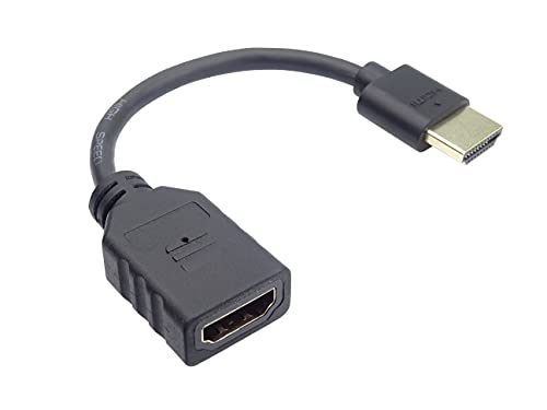 PremiumCord Flexi Adaptateur HDMI mâle vers Femelle pour connecter Le câble au téléviseur de manière Flexible