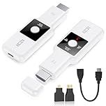 Wireless HDMI Transmitter and Receiver 1080P, 164FT/50M Long Range Plug & Play HDMI Extender with LED Display, No WiFi Needed, Stable Video & Audio Streaming for PC to TV/Projector/Monitor