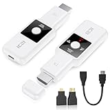 ICZI Wireless HDMI Transmitter Receiver, Kabellose HDMI Übertragung 1080P bis 50m / 165ft, HDMI Sender Empfänger 2,4G/5G für Laptop, PC, TV, Projektor, Plug & Play