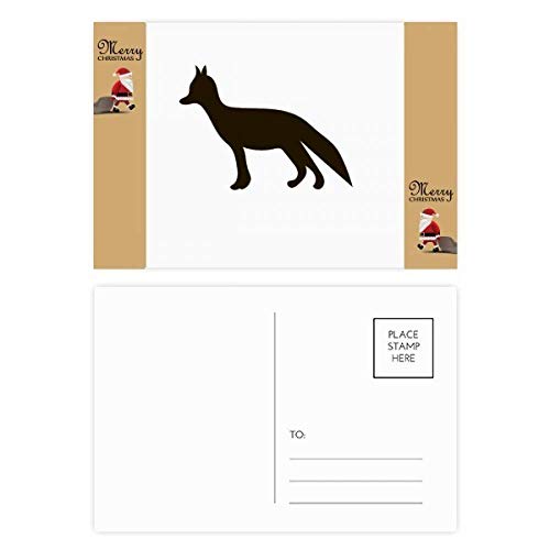 Cartes de remerciement renard noir lot de 20 pour partager vos émotions sincères