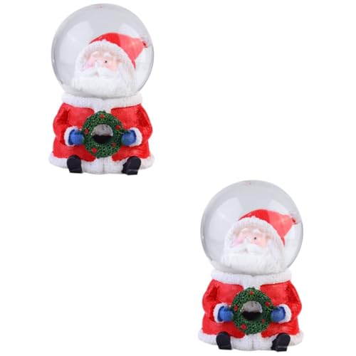 Adorno navideño de Santa Claus MAGICLULU, el regalo ideal de 2 piezas para mesa 2