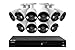 Lorex Fusion 4K (16 Camera Capable) 4TB Wired NVR System with Bullet Cameras Featuring Smart Deterrence and Two-Way Talk