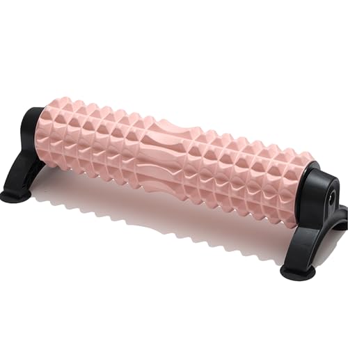 YFFSFDC 三角スタンド型フォームローラー｜滑らず固定｜ダブルゾーン設計｜EVA素材で柔らか快適｜ストレッチポール（ピンク）