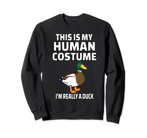 Duck This Is My Human Costume I'm Really A Duck - Disfraz de pato Sudadera