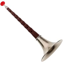 Yardwe Suona Wind Instrument Plastic Resin Suona Kit with High-strength Abs Material Silver Finish Traditional Chinese Ethnic Music Instrument for Beginners and Adult Practice