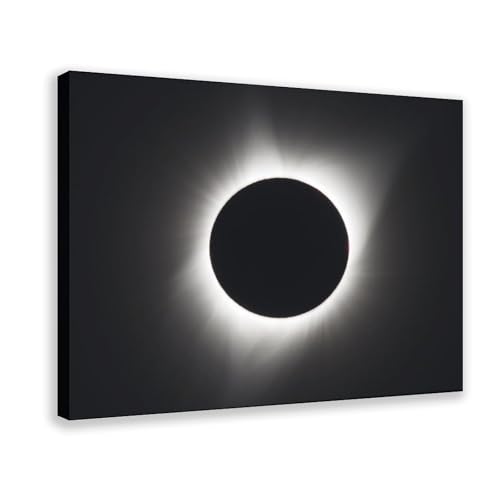 Toile éclipse solaire 2017 mur vide bureau cadre suspendre 50x76 cm