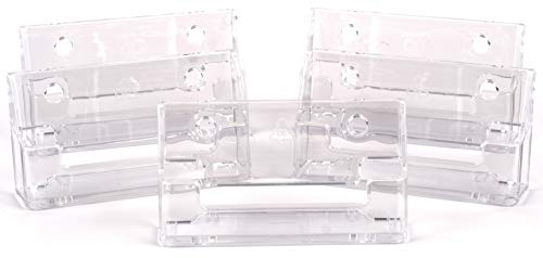 5 x Landscape Single Pocket Business Card Holders - Freestanding Clear Acrylic - 100% Recyclable (5 Pack)