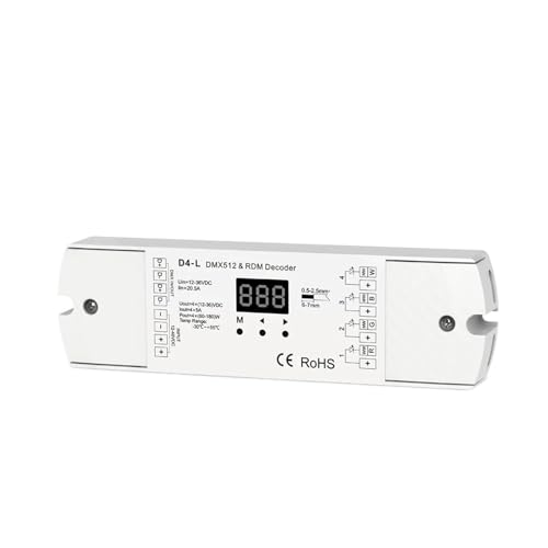 Décodeur DMX512 12V 24V pilote LED PWM 4 canaux RDM D4-L
