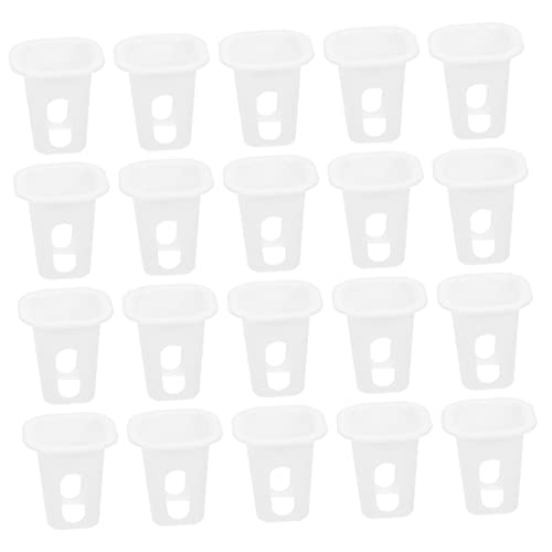 IWOWHERO 100Pcs Garden Germination Cups Durable Hydroponic Planting Baskets for Soilless Cultivation Design for Strong Root Development Suitable for Vegetables and Fruits