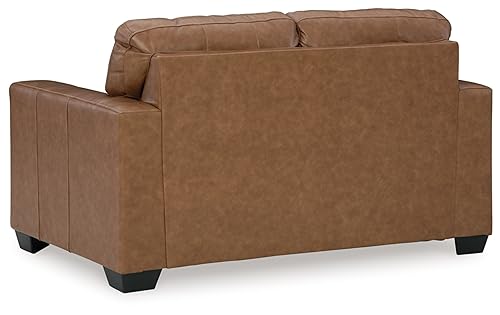 Signature Design by Ashley Bolsena Contemporary Leather Match Loveseat, Dark Brown by Signature Design by Ashley - Image 5