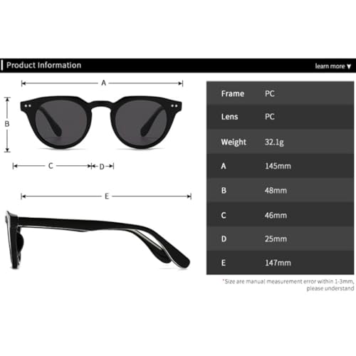 Lunettes de soleil de luxe style rétro rond à rivets pour affirmer votre look - 2