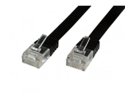 Preisvergleich Produktbild MicroConnect v-utp605s-flat Kabel Ethernet schwarz