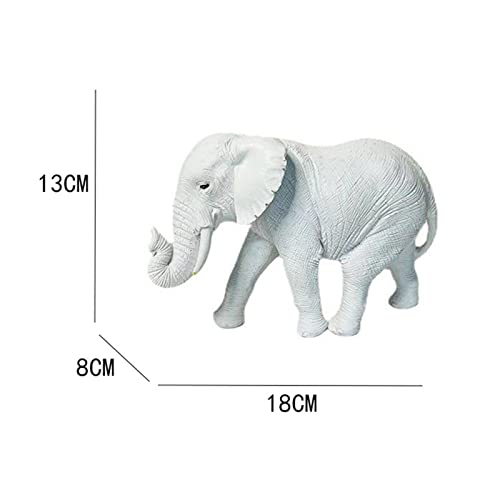 Statuette d'éléphant blanc en résine : idée cadeau déco de table - 5