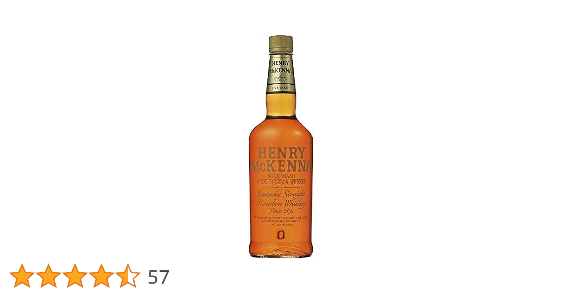 【希少品】HENRY McKENNA バーボンウイスキー　ヘンリーマッケンナ Amazon.co.jp: 【ウイスキー】ヘンリー マッケンナ 750ml : 食品