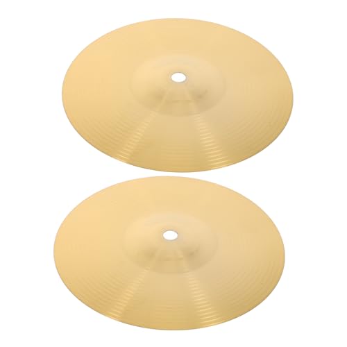 BESTonZON 2pcs 8 Inch Drum Cymbals Set Crash Cymbals Splash Metal Cymbals for Drums Jazz Drum Cymbal Practice Cymbal