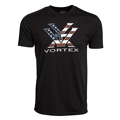 Vortex Optics Stars and Stripes Short Sleeve Shirt - Black - Small