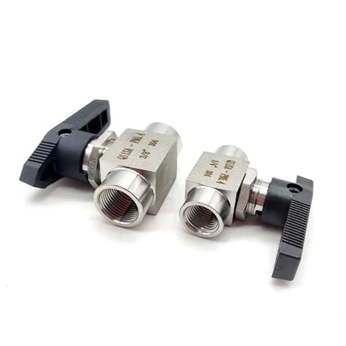 Válvula de bola 1/8 de acero inoxidable alta presión para instrumentación y control de fluidos 4