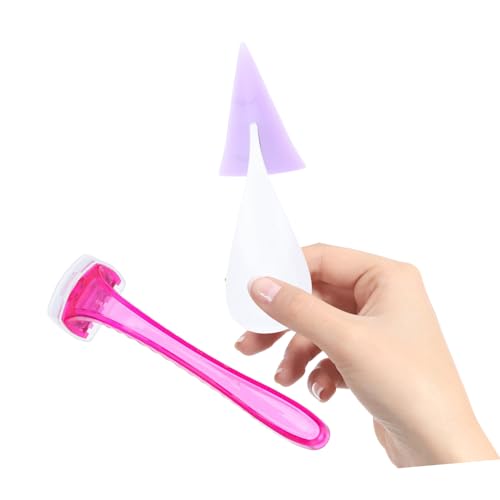 WOONEKY Afeitadoras Íntimas para Mujer Cuchillas de Silicona Seguras y Duraderas Diseño Ergonómico para Depilación Precisa Color Aleatorio Herramienta de Recorte Corporal Color Aleatorio