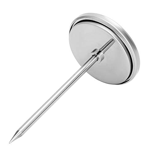 Meat Thermometer Extra Large Dial 2.8-Inch Meat & Poultry Thermometer Stainless Steel Safe Waterproof Classic Design BBQ Poultry Probe Cooking Meat Thermometer for Household Cooking Turkey Pork Beef