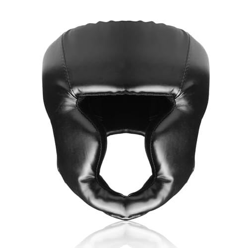 WIYETY Kinder-Boxhelm, hochwertiger Kopfschutz aus Kunstleder, verstellbare Größe, Muay Thai, Kampfsport, MMA, Boxen