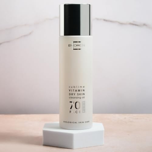 Olio Detergente VITAMIN 70 struccante viso levigante per pelle secca disidratata, ruvida o matura. Non lascia untuosità. Formula biologica.