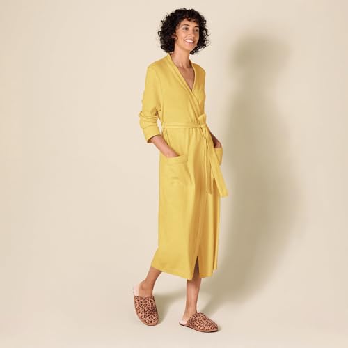 Image of Amazon Essentials Women's Lightweight Waffle Full-Length Bath Robe with Pockets (Available in Plus Size)