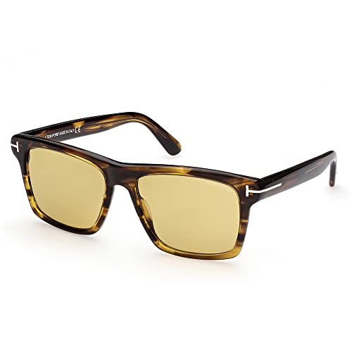 Sunglasses TOM FORD FT0906 Buckley-02 55E sunglasses Man color Havana brown lens size 56 mm