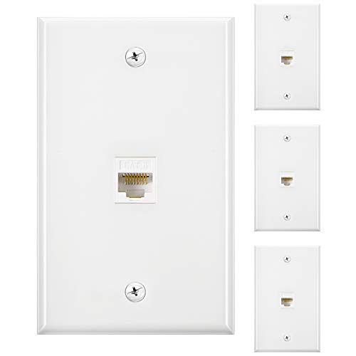 Plaques murales Ethernet RJ45 Cat6 avec coupleur en ligne sans perte de débit