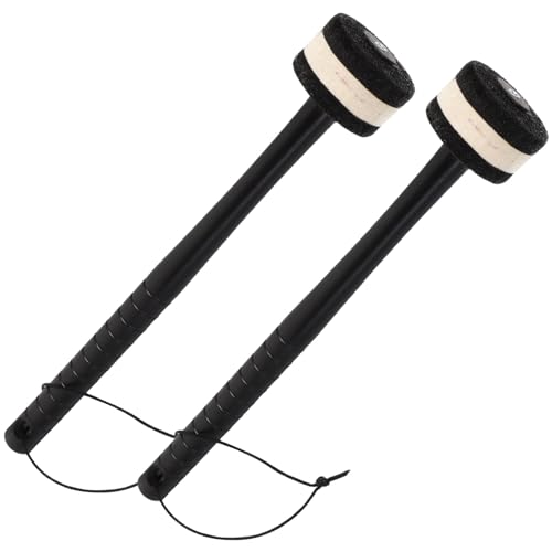 Abaodam 2PCS Drum Mallet Bass Drum Mallets Wool Felt Drum Mallets Percussion with Rubber Handle 12 Inch Drum Mallets Soft Felt Timpani Mallets for Drums Snare Drums