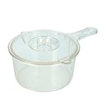 KitchenCraft Microwave Saucepan and Lid, BPA-Free Plastic Microwave Saucepan, 9 ml, Transparent