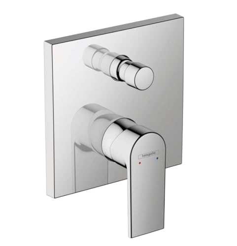 hansgrohe Vernis Shape Miscelatore monocomando vasca ad incasso con valvola antiriflusso (EN1717), cromo, 71469000