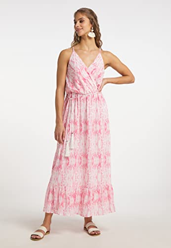 Robe midi avec imprimé batik en tissu fluide et léger