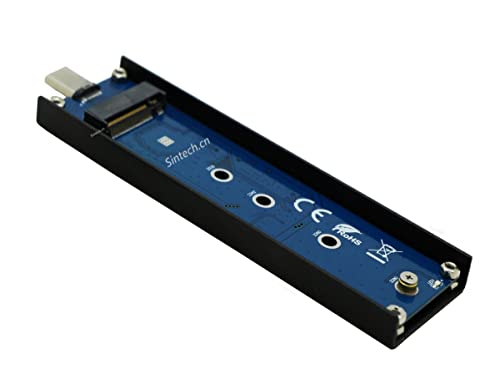 Image of Sintech nVME to USB Type C Adapter,USB 3.1 M-Key M.2(NGFF) SSD External Card Enclusure(Fit for Samsung 960 /970 EVO WD Black NVME SSD)