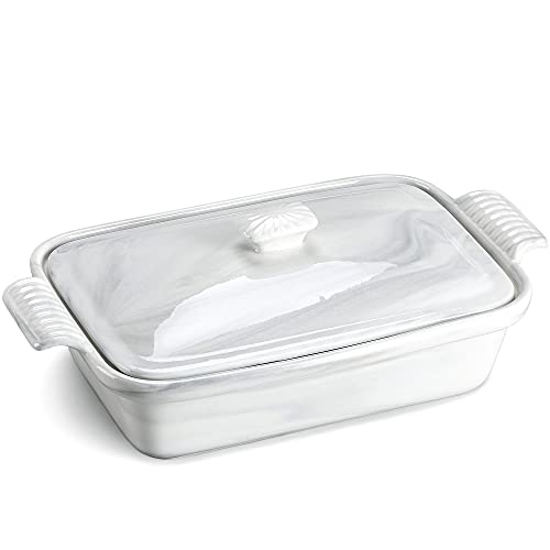 MALACASA, Serie Bake.Grey, 1 TLG. Marmor Porzellan Auflaufformen, Groß...