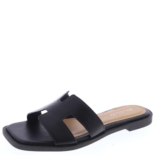 TOP Moda Elio-20 Women's Classic H-Band Slide Sandal for Women