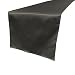 12" x 108" Satin Table Top Runner Wedding Linens - 25 colors! - Black