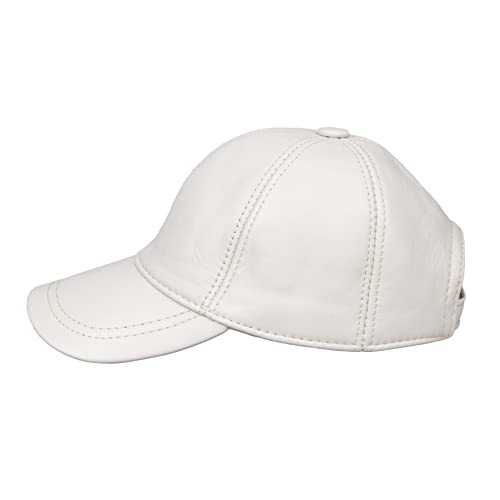 Image of Genuine Leather Unisex Baseball Cap