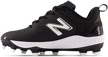 New Balance Women's Fresh Foam Velo V3 Molded Softball Shoe, Black/White, 8.5 | Image 2