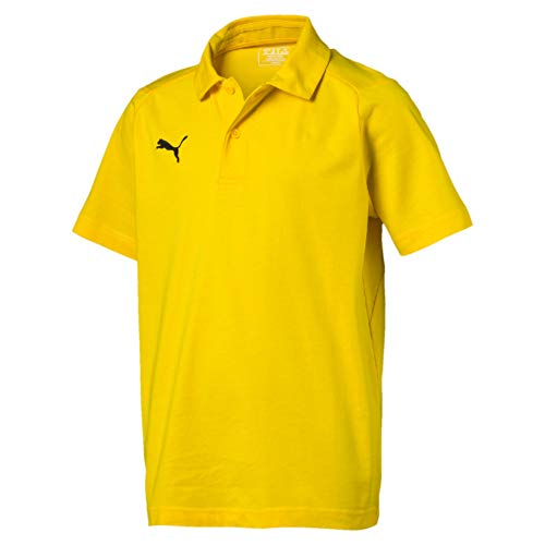 Preisvergleich Produktbild Puma Kinder Liga Casuals Polo Poloshirt, Cyber Yellow Black, 128