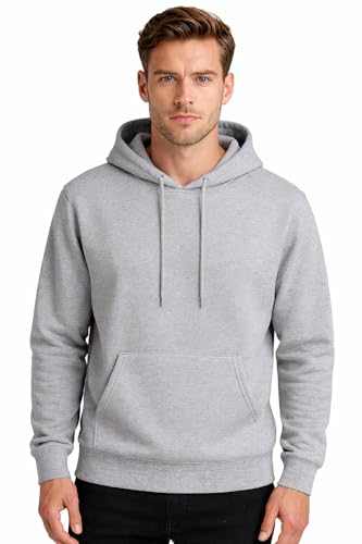 Image of GYRFALCON Solid, Regular Fit, Cotton Fleece Blend, Hooded Sweatshirt Pullovers for Men & Women(Pack of 1)