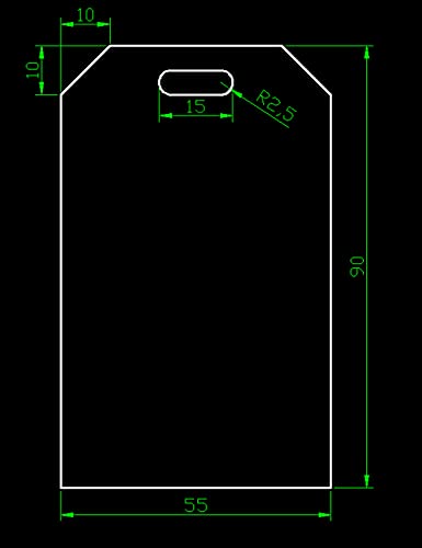 Set of 10 Blank Luggage Tags, Personalized Acrylic Luggage Tag, Wedding Place Cards, Name Cards - Escort Cards – Place Cards (Black)3