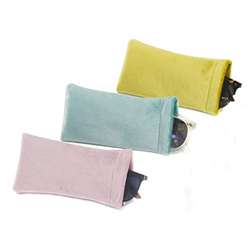 kowaku 3 óculos, estojo de óculos com fecho de apertar na parte superior para