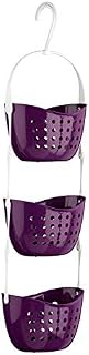 KAV - 3-Tier Shower Caddy storage hanging baskets providing ample storage space for bathing essentials PP-Polypropylene (Hot pink)