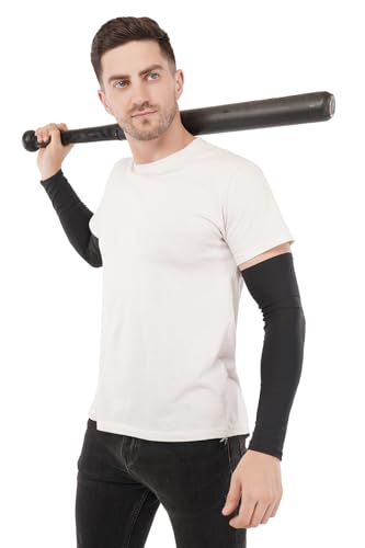 Image of Arm Sleeve For Men women Fully Stretchable Sun UV Ray Dust Protection Bike Riding Cycling Gloves Cricket Golf Football Soft Hand Gloves sleeves