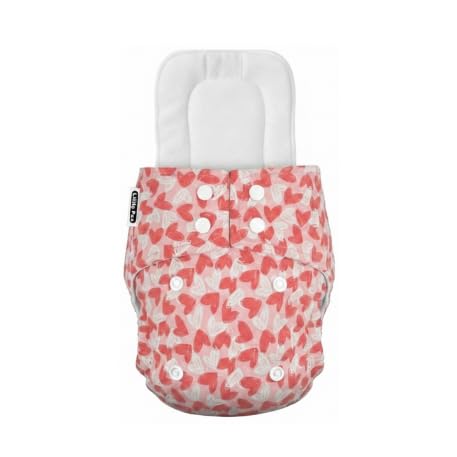 Image of Little Pea Adjustable Cloth Diaper for Babies (3 Months-3 Years) | Leak-Proof, Washable & Reusable | Includes 1 Diaper + 1 Absorbent Pad | Free Size (5-18 kg) | Pack of 1