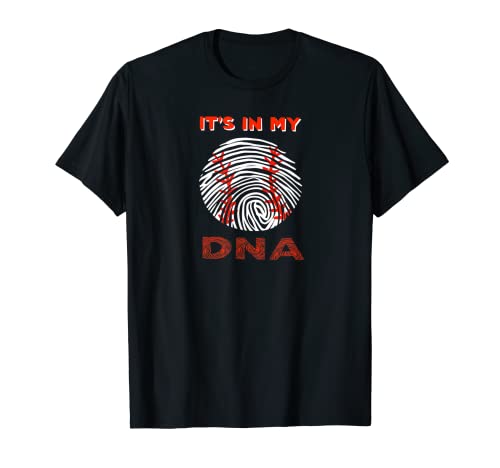 It's In My DNA | Cadeau mignon de joueur de baseball T-Shirt