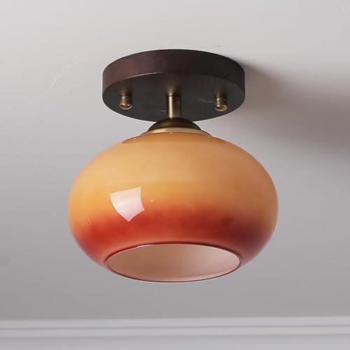 Luminaires de couloir et plafonniers semi-encastrés en verre