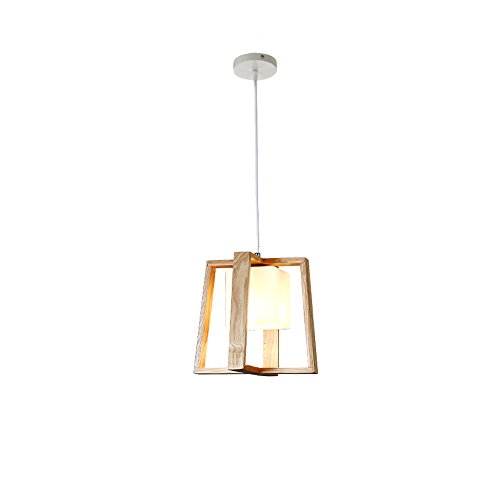 Plafonnier en bois noble suspendu au design simple pour boutique haut de gamme
